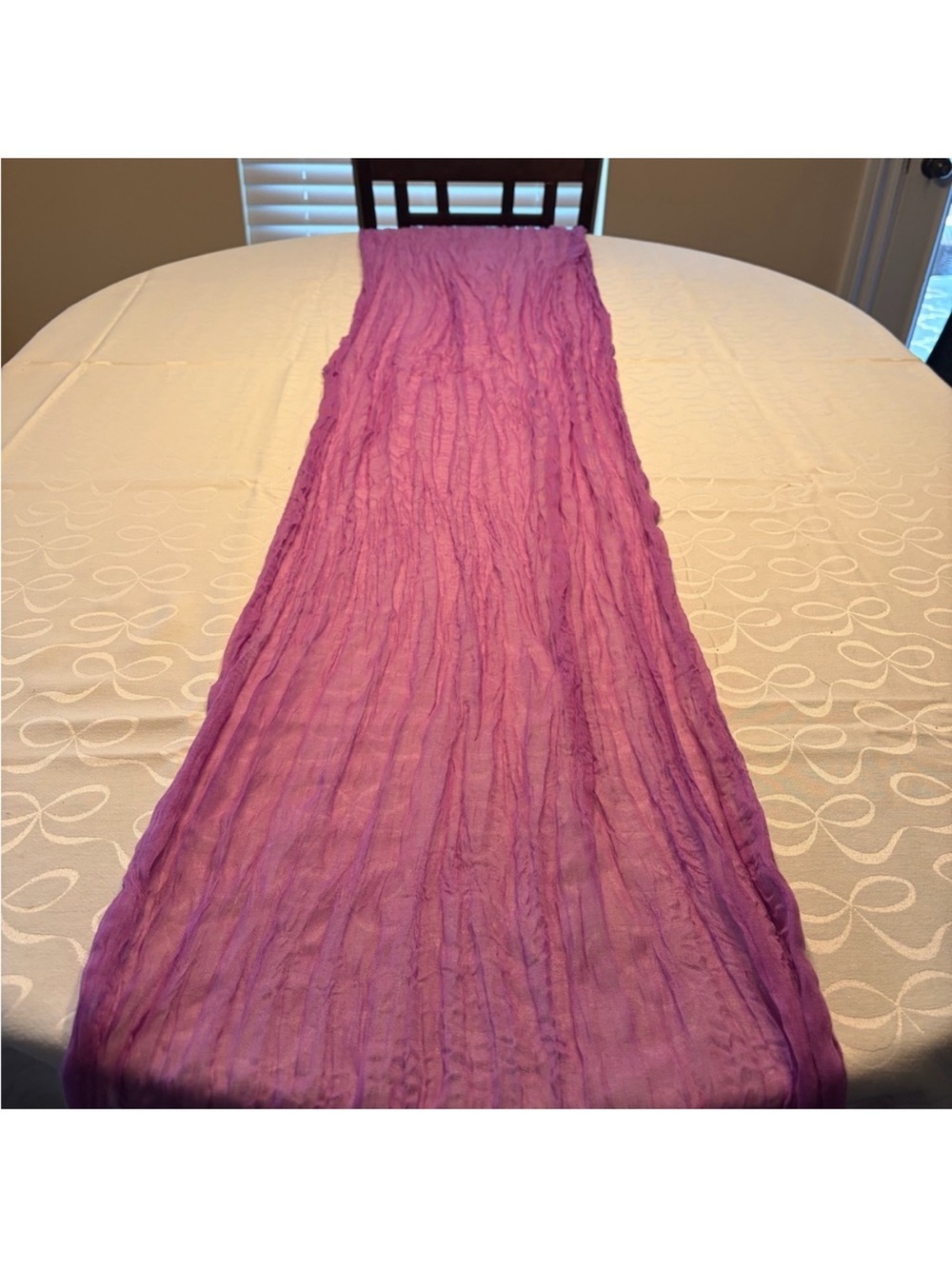 Purple Cheesecloth Table Runners